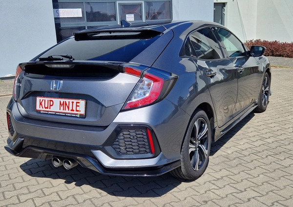 Honda Civic cena 72500 przebieg: 121000, rok produkcji 2017 z Świnoujście małe 379